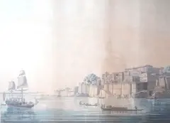 Dasahvamedh Ghat, at Benares on the Ganges by Thomas Daniell, print (other), sold Nov 2025
