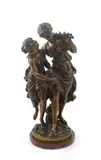 Les Soeurs by Mathurin Moreau, bronze, sold Nov 2025