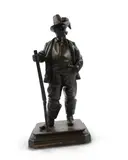 The canted square by Antonio Pandiani, bronze, sold Nov 2025