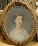 Portrait of the artists wife by Henry John Lintott, oil on board, sold Nov 2025