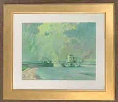 Seascape view by Roy Hodds, oil, sold Oct 2026
