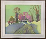 View across a Winter Lane by Roy Hodds, oil, sold Oct 2026