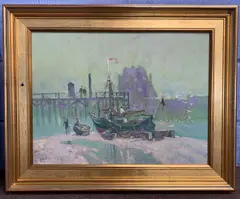 Gt Yarmouth Bollard Quay by Roy Hodds, oil, sold Oct 2026