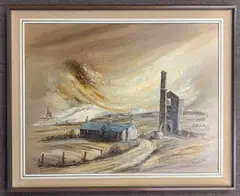 Cornish Mine by Wyn Appleford, oil, sold Oct 2026