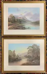 Highland / Lake views in Autumn by Wendy Reeves, watercolor, sold Oct 2026