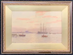 Rochester Castle on the Medway by George Stanfield Walters, watercolor, sold Oct 2026