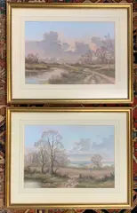 Autumnal landscapes by Wendy Reeves, drawing, sold Oct 2026