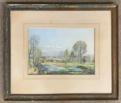 Suffolk pastoral scene by George A.Rushton, print (other), sold Oct 2026