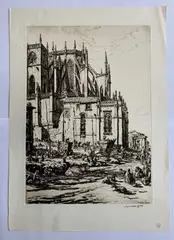 The Apse León Cathedral by Muirhead Bone, print (other), sold Oct 2026