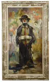 Study of standing clown by Louis Spiegel, oil on canvas, offered Feb 2020