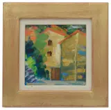Vieussan, Early Morning by Andrew Walker, oil on canvas, offered Feb 2020