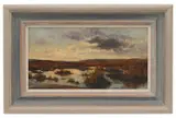 Evening on the moors, Robin Hood by James Ulric Walmsley, oil on board, offered Feb 2020