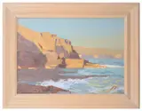 Evening Sun on Loading Rock, Secombe by James Fry, oil on board, offered Feb 2020