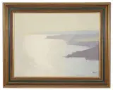 Morning coastal view by James Fry, oil on board, offered Feb 2020