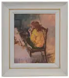 After Breakfast by Susan Bower, 1991, oil on board, offered Feb 2020