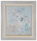 Still life in pastel colours by June Miles, pastel, offered Feb 2020