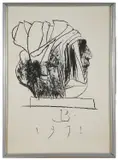 Leader by Leonard Baskin, lithograph, offered Feb 2020