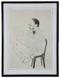 Henry reading by David Hockney, lithograph, offered Feb 2020
