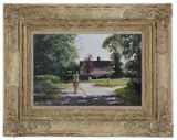 Assington Green, near Newmarket by Clive Madgwick, oil on canvas, offered Nov 2019