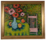 Poppies by Vernon E. Dornbach, oil on canvas, offered Nov 2019