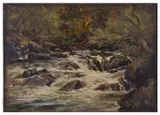 A sketch from nature on the Glenfinlas Water by John Harvey Oswald, 1877, oil, offered Nov 2019