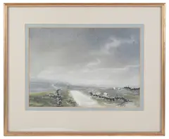 Isle of Skye, Yorkshire by Ashley Jackson, watercolour, offered Oct 2019