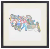 1987 by Eduardo Paolozzi, 1987, screenprint, offered Oct 2019
