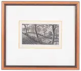 Untitled by Gwen Raveret, woodcut, offered Oct 2019