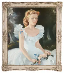 Portrait of Alice Elizabeth Robinson by Anna Zinkeisen, oil on canvas, offered Jul 2019