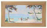 Cannes Bay by Cecil R. D'Oyly-John, oil on canvas, offered May 2019