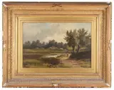 Near Shere Surrey by Abraham Hulk Jnr, oil on canvas, offered Nov 2018