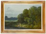 Untitled by Karl Daubigny, oil on board, offered Oct 2018