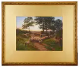 Untitled by George Shalders, watercolour, offered Oct 2018