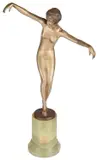 Art Deco cold painted bronze figure by Josef Lorenzl, bronze, offered Oct 2018