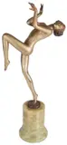 Art Deco cold painted bronze figure by Josef Lorenzl, bronze, offered Oct 2018