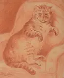 Untitled by Louis Wain, drawing, offered May 2018