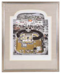 Untitled by Graham Clarke, etching, offered Mar 2018