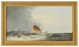 Stormy seas by William Henry Williamson, oil on canvas, offered Dec 2017