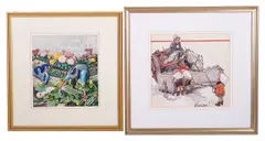 Passing Show by Gilbert Wilkinson, drawing, offered Dec 2017