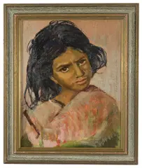 Untitled by Philip Naviasky, oil on canvas, offered Nov 2017