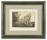 Untitled by Armand Coussens, etching, offered Nov 2017