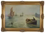Ship going to sea by Bernard Benedict Hemy, oil on canvas, offered Jun 2017