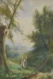 Untitled by Fred Hines, watercolour and pencil, offered Jun 2017