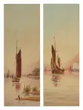 Off New Haven by Fred Stafford, watercolor, offered Feb 2017