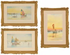 Each by Gm Avondale, watercolor, offered Feb 2017