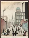 Mrs Swindells picture by L. S. Lowry, print, offered Feb 2017