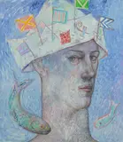 Scottish Visionary by June Carey, print, offered Dec 2016