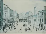 Industrial scene by L. S. Lowry, pencil, offered Dec 2016