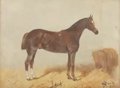 Jack by George Paice, oil on panel, offered Jun 2016