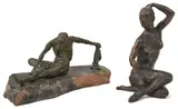 One seated by Sylvia Gilley, bronze, offered Jun 2016